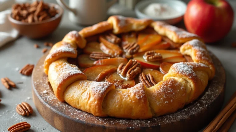 apple and pecan danish